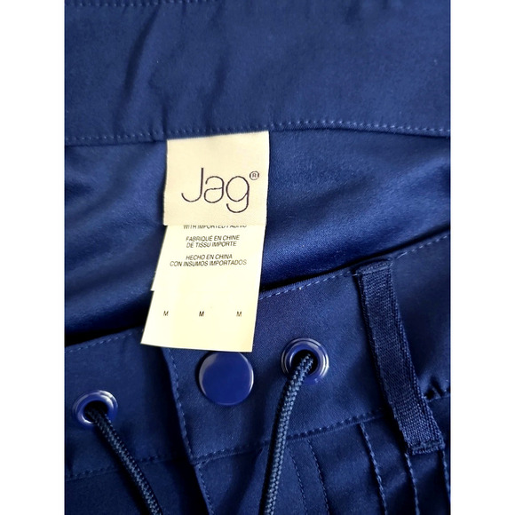 JAG ~Woman Size M~ Navy Blue Golf Chino Shorts w/Logo NWT. - Picture 2 of 11
